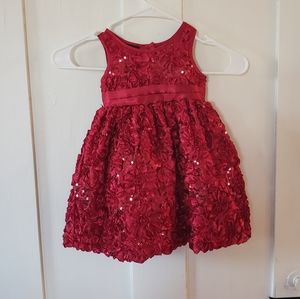 HOLIDAY EDITION Girls Red Sparkle Dress